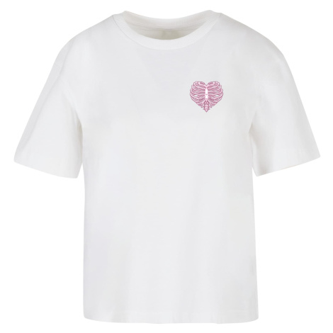 Women's T-shirt Heart Cage - white