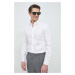Košeľa Armani Exchange pánska, biela farba, slim, s klasickým golierom, 8NZCBD ZN10Z NOS