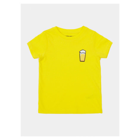 Žlté detské tričko ZOOT Kids Malý pívo