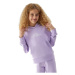 Dievčenská mikina s kapucňou 4F JUNIOR SWEATSHIRT-JAW23TSWSF645-52S-LIGHT VIOLET