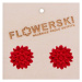 HORSEFEATHERS Flowerski náušnice - sweet cherry RED