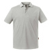 Light Grey Men's Polo Shirt Pure Organic Russell