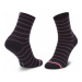 Tommy Hilfiger Súprava 2 párov vysokých dámskych ponožiek 100002817 Tmavomodrá