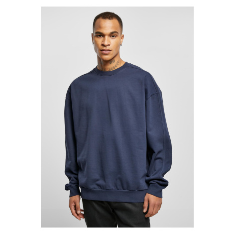 Heavy Terry Garment Dye Crew Dark Blue Urban Classics