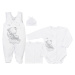 4-dielna dojčenská súprava Koala Angel biela, veľ:56 , 20C47491