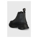 Členkové topánky Karl Lagerfeld Luna dámske, čierna farba, na platforme,