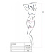 Passion ECO BS005 black - Bodystocking Farba: Čierna