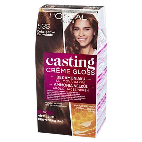 Preliv bez amoniaku Loréal Casting Créme Gloss - 535 čokoládová - L’Oréal Paris + darček zadarmo