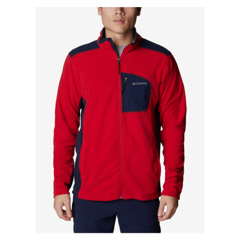 Blue-Red Men's Zippered Sweatshirt Columbia Klamath Range - Men's