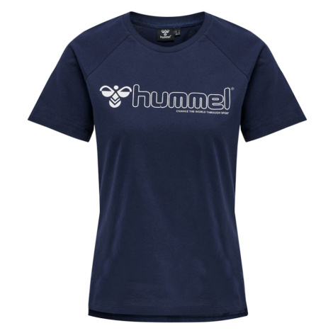 Hummel Funkčné tričko 'Noni 2.0'  námornícka modrá / biela
