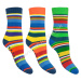 SOCKS4FUN Zimné ponožky W-3134-pruhy-4 k.4