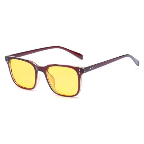 Okuliare na počítač pre hráčov Anti Blue Ray YWEC9- hnedé