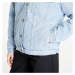 Urban Classics Ladies Oversized Sherpa Denim Jacket Clearblue Bleached