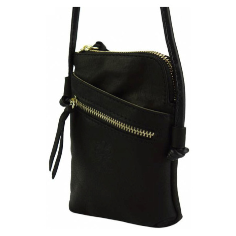 Malá kožená crossbody kabelka