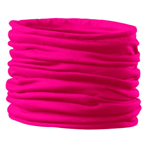 MALFINI Multifunkčná šatka Twister - Neónovo ružová