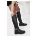 Soho Black Women's Boots 17521