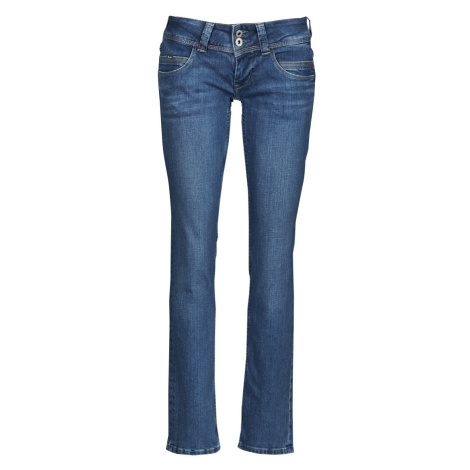 Pepe jeans  VENUS  Rovné džínsy Modrá