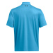 Pánske golfové polo tričko s krátkym rukávom UNDER ARMOUR UA Perf 3.0 Printed Polo-BLU