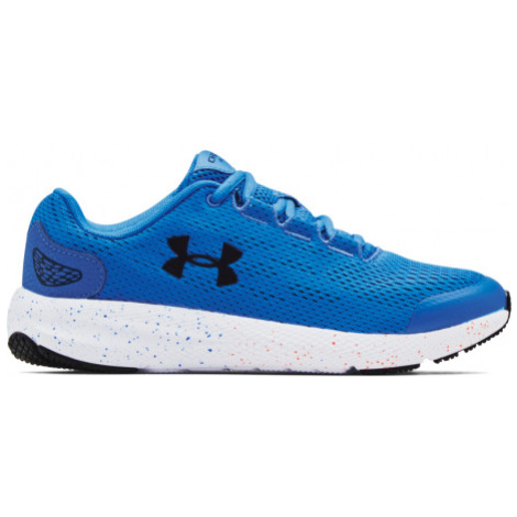 Juniorská športová obuv (tréningová) UNDER ARMOUR UA GS Charged Pursuit 2 blue circuit white whi