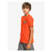 Oranžové chlapčenské tričko s potlačou Quiksilver Nineties Son