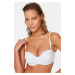 Trendyol White Unsupported Whole Cap Bra