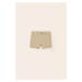 Detské krátke nohavice Mayoral béžová farba, nastaviteľný pás