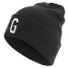 Knitted hat with letter cuff G