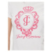 Juicy Couture Tričko Heritage Crest Tee JCWCT24337 Biela Slim Fit