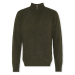 Barbour  Lambswool Half Zip Knit - Seaweed  Svetre Zelená