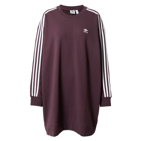 ADIDAS ORIGINALS Šaty 'Adicolor Classics'  burgundská / biela