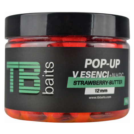 Tb baits plávajúce boilie pop-up strawberry butter + nhdc 65 g-12 mm