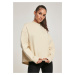 Women's Oversized High Neck Crew Sand