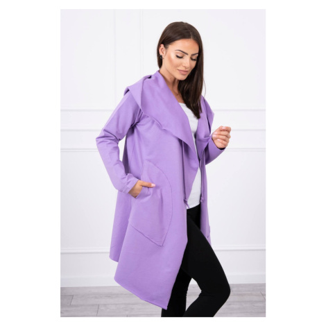 Cape with loose hood purple