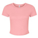 Bella Dámsky crop top BL1010 Solid Pink Blend