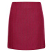 Tommy Hilfiger Sukňa - WOOL BLEND HERRINGB SHORT SKIRT bordová