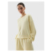 Dámska mikina 4F SWEATSHIRT-4FWSS24TSWSF1001-73S-LIGHT LEMON