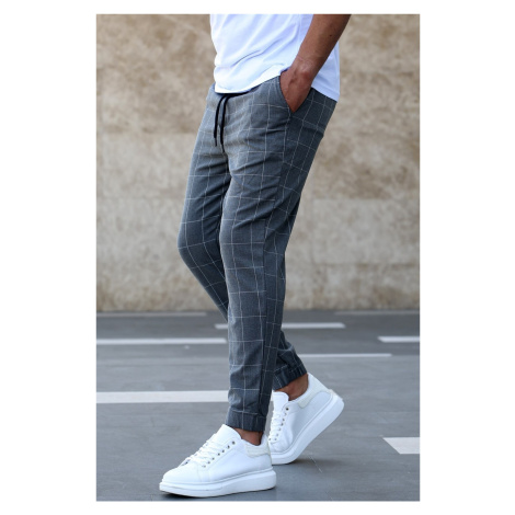 Madmext Plaid Anthracite Jogger