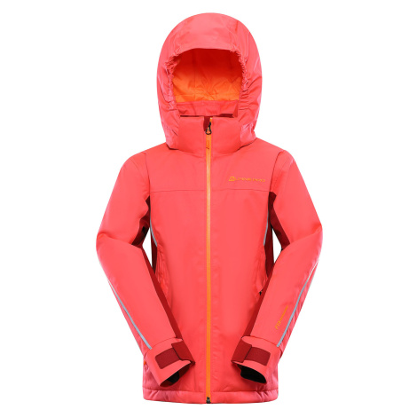 Children's ski jacket with PTX membrane ALPINE PRO GAESO diva pink