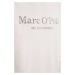 Bavlnené tričko s dlhým rukávom Marc O'Polo béžová farba, melanžové