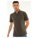 T8583 DEWBERRY MEN'S T-SHIRT-KHAKI