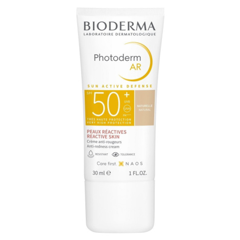 Bioderma Ochranný tónovací krém proti začervenaniu SPF 50+ Photoderm AR 30 ml Natural