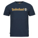 Timberland  Linear Logo Short Sleeve Tee  Tričká s krátkym rukávom Námornícka modrá