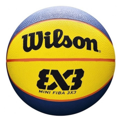 Wilson FIBA 3X3 MINI RUBBER BSKT Mini basketbalová lopta, žltá, veľkosť