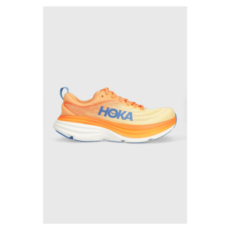 Bežecké topánky Hoka Bondi 8 oranžová farba, 1123202
