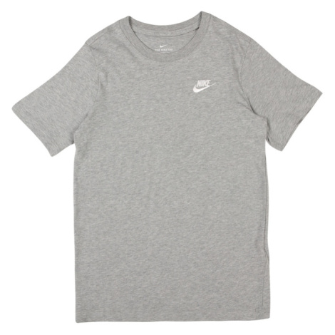 Nike Sportswear Tričko  svetlosivá / biela