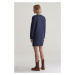 ŠATY GANT REL SHIELD C-NECK SWEAT DRESS EVENING BLUE