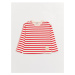 LC Waikiki Crew Neck Striped Long Sleeve Girl's T-Shirt