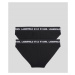 Spodná Bielizeň Karl Lagerfeld Logo Brief Set 2-Pack Čierna