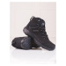 Originálne dámske trekingové topánky čiernej bez podpätku