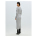 EDITED Pletené šaty 'Mailien'  svetlosivá / sivá melírovaná